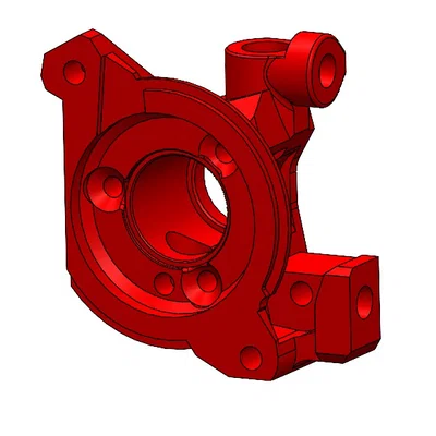 REMIXED Creality K1 LIBRA Extruder - Chắn gearbox đã cắt gọn