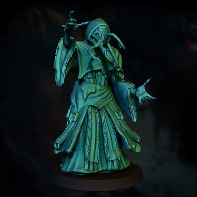 Mô hình 3D Alhoon (Mindflayer) cho game Dungeons & Dragons