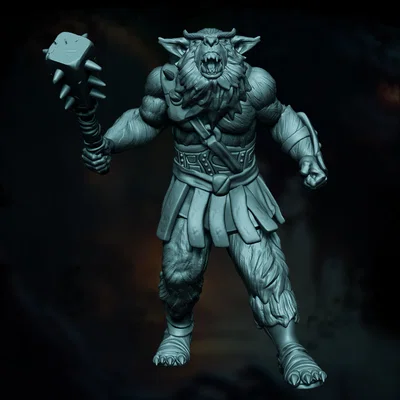 Mô hình Bugbear chiến binh 3D cực ngầu cho game Dungeons & Dragons