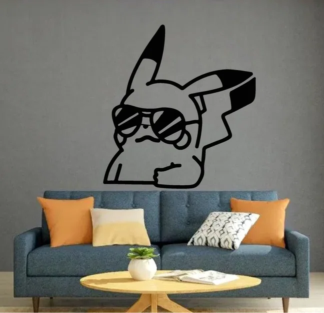 Tranh Treo Tường Pikachu Pokémon – Wall Art/Wall Decor Pikachu - Image 1