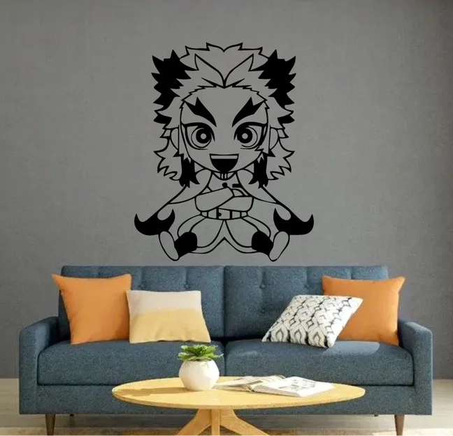 Mô hình trang trí treo tường Kyojuro Rengoku Demon Slayer 3D - Image 1