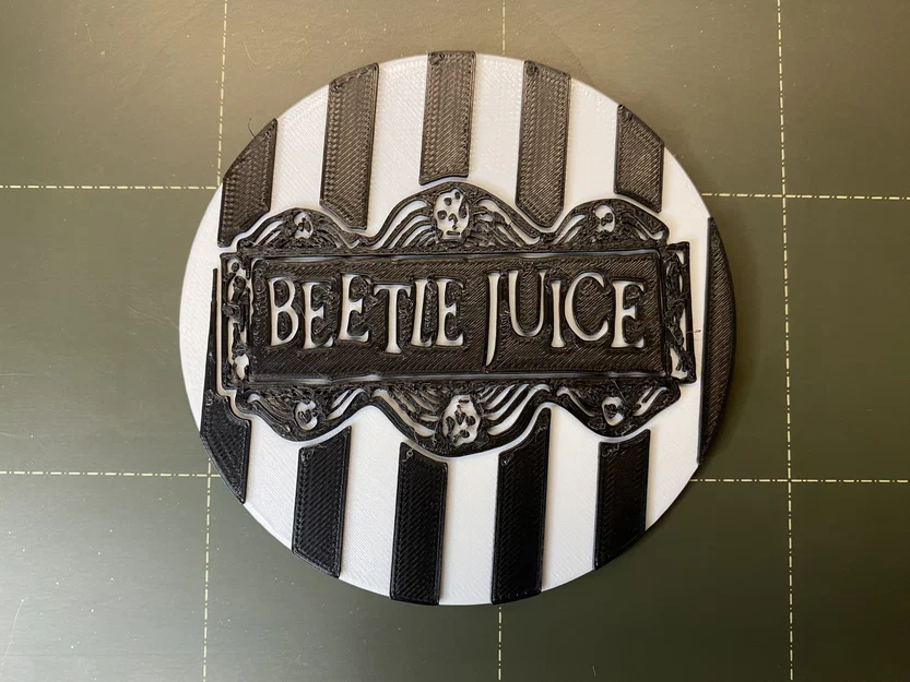 Miếng lót ly Beetlejuice in 3D phong cách ma mị cho fan phim - Image 1