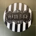 Miếng lót ly Beetlejuice in 3D phong cách ma mị cho fan phim - Thumbnail 1