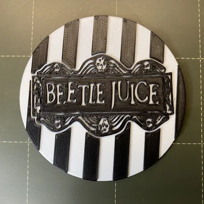 Miếng lót ly Beetlejuice in 3D phong cách ma mị cho fan phim