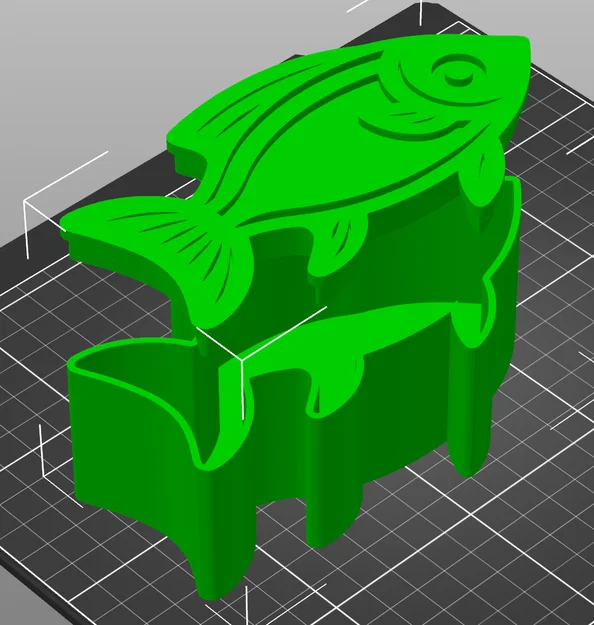 Mô hình hộp đựng đồ hình con cá (Fish Box) in 3D dễ thương - Image 1
