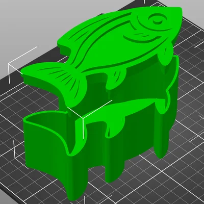 Mô hình hộp đựng đồ hình con cá (Fish Box) in 3D dễ thương