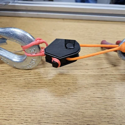 Pulley Paracord in 3D (100% Printable, chịu tải 200+ lbs)