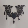 Mô hình dơi trang trí Halloween Ornate Bat đầy tinh xảo - Thumbnail 1