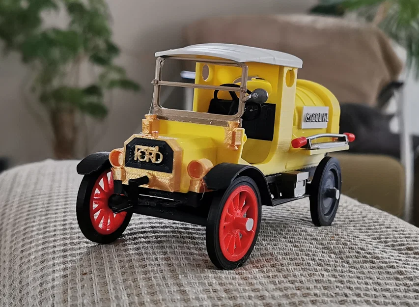 Mô hình in 3D xe Ford Model T 1927 - Xe bồn nhiên liệu cổ điển - Image 1