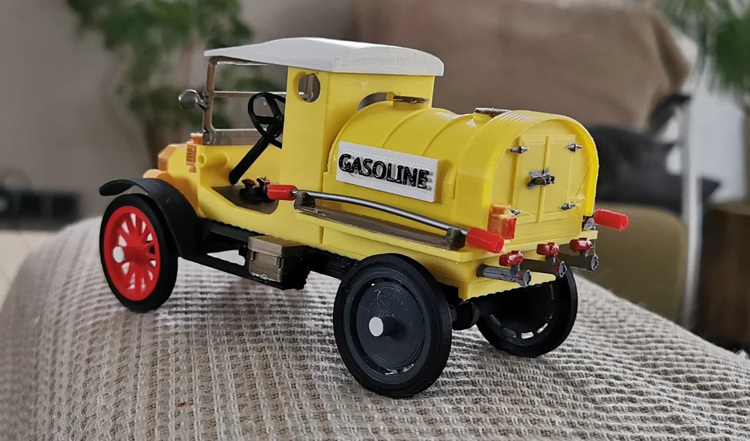 Mô hình in 3D xe Ford Model T 1927 - Xe bồn nhiên liệu cổ điển - Image 3