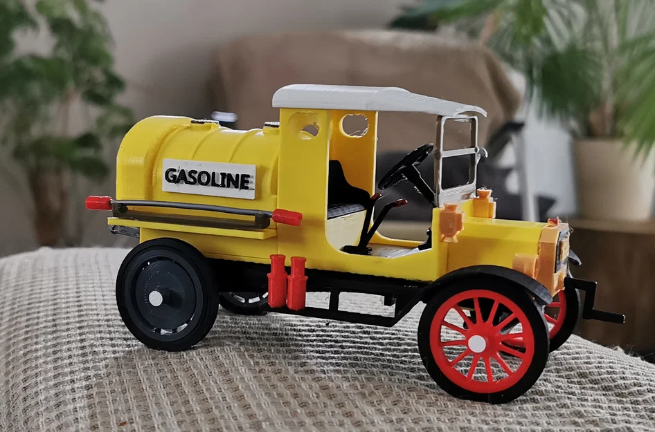 Mô hình in 3D xe Ford Model T 1927 - Xe bồn nhiên liệu cổ điển - Image 4