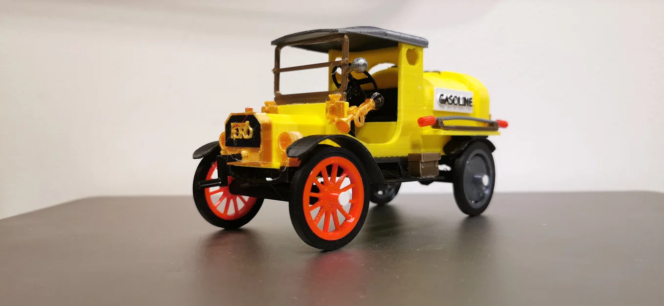 Mô hình in 3D xe Ford Model T 1927 - Xe bồn nhiên liệu cổ điển - Image 7
