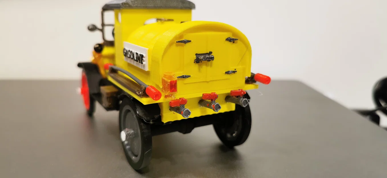 Mô hình in 3D xe Ford Model T 1927 - Xe bồn nhiên liệu cổ điển - Image 9