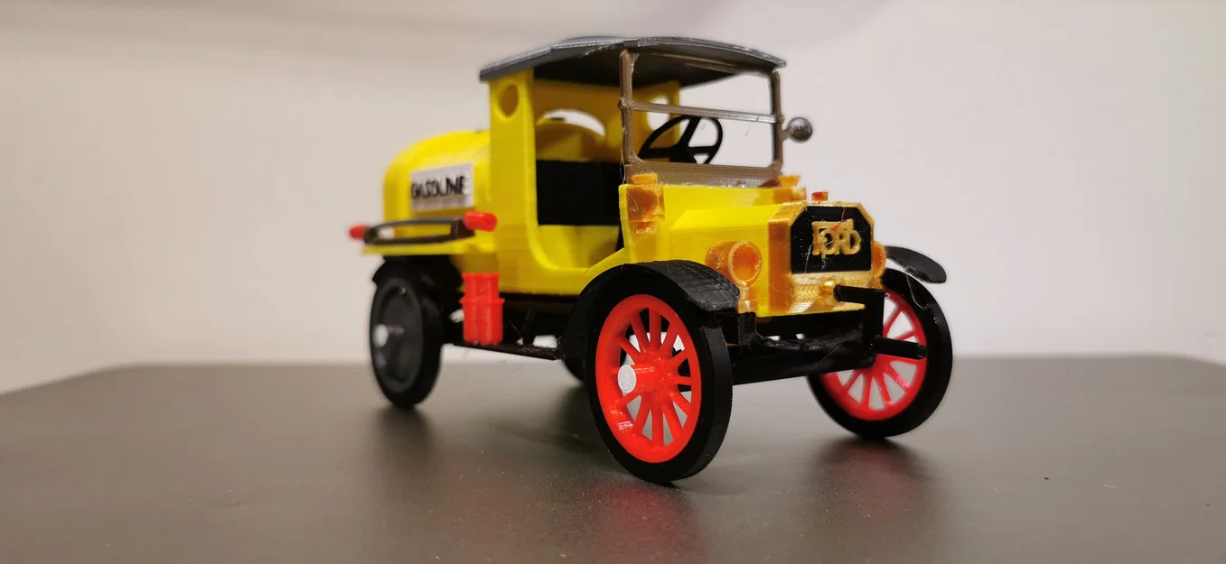 Mô hình in 3D xe Ford Model T 1927 - Xe bồn nhiên liệu cổ điển - Image 10