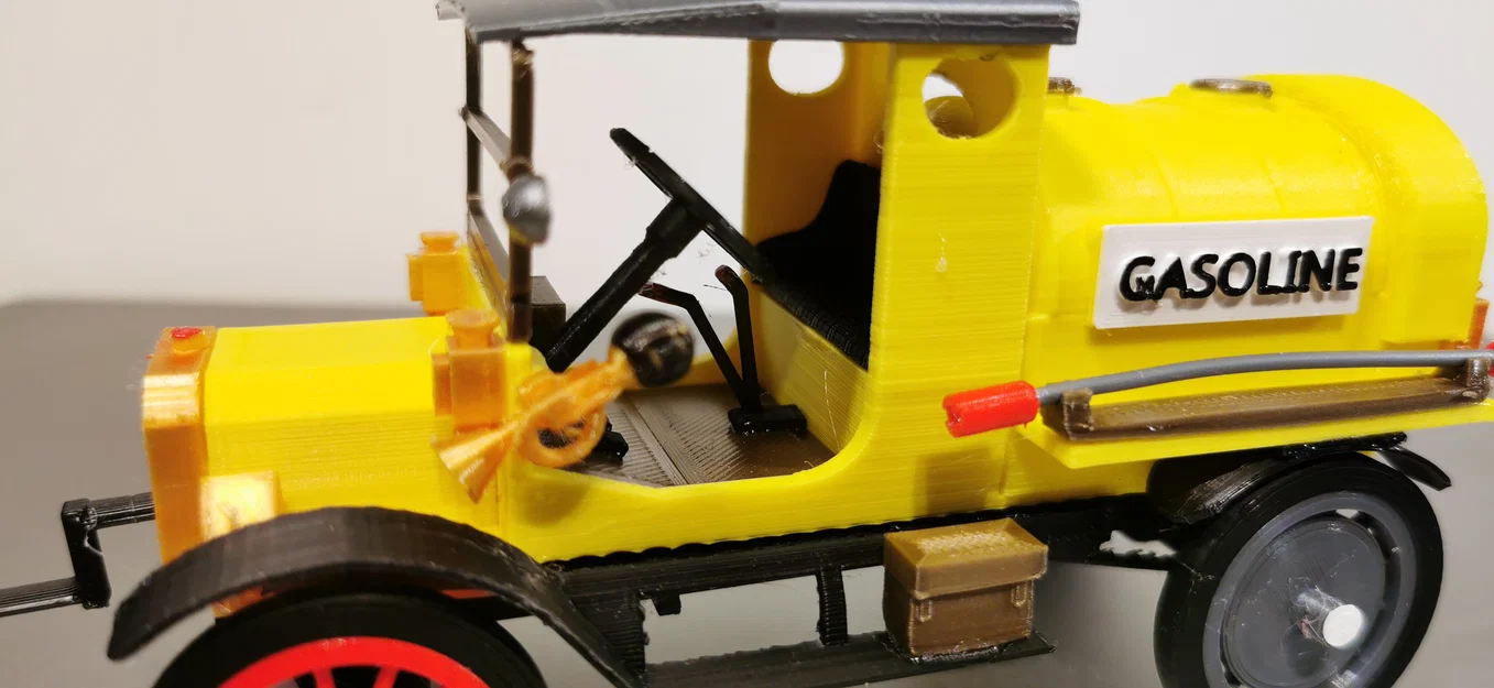 Mô hình in 3D xe Ford Model T 1927 - Xe bồn nhiên liệu cổ điển - Image 12