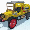 Mô hình in 3D xe Ford Model T 1927 - Xe bồn nhiên liệu cổ điển - Thumbnail 16