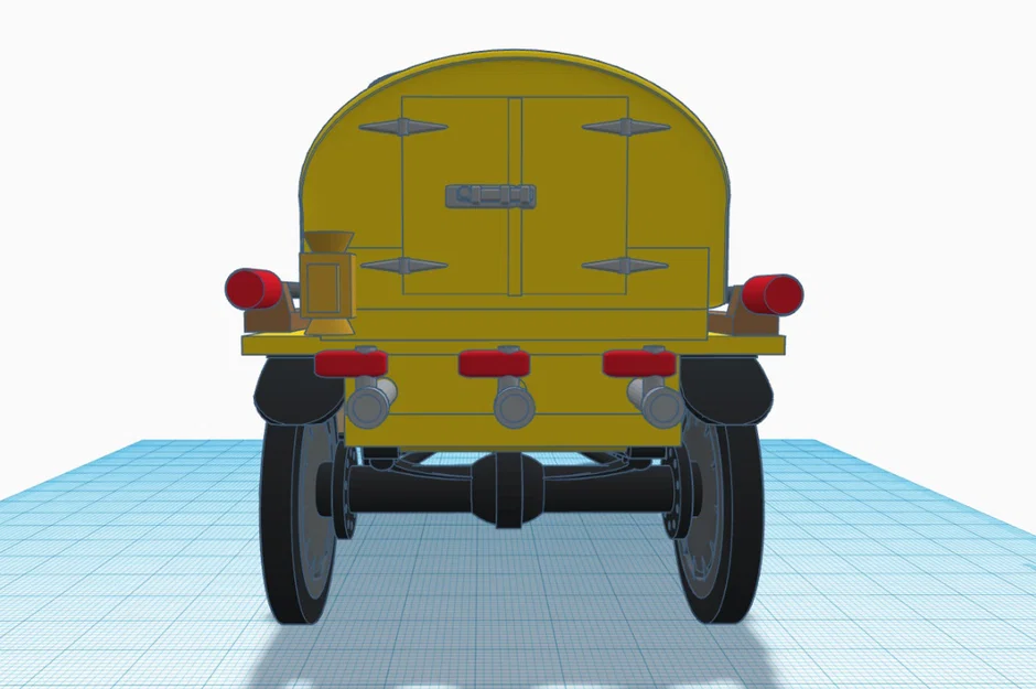 Mô hình in 3D xe Ford Model T 1927 - Xe bồn nhiên liệu cổ điển - Image 19