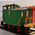 Mô hình tàu hỏa cổ điển Caboose 1933 - Thiết kế in 3D chi tiết - Thumbnail 1