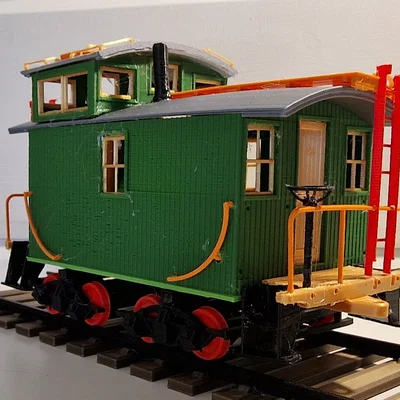 Mô hình tàu hỏa cổ điển Caboose 1933 - Thiết kế in 3D chi tiết