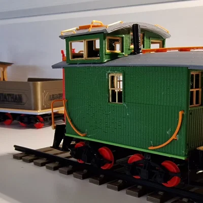 Mô hình tàu hỏa cổ điển Caboose 1933 - Thiết kế in 3D chi tiết
