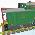 Mô hình tàu hỏa cổ điển Caboose 1933 - Thiết kế in 3D chi tiết - Thumbnail 7