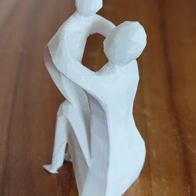 Tượng Low Poly Ngày Của Mẹ - Mẹ và Con