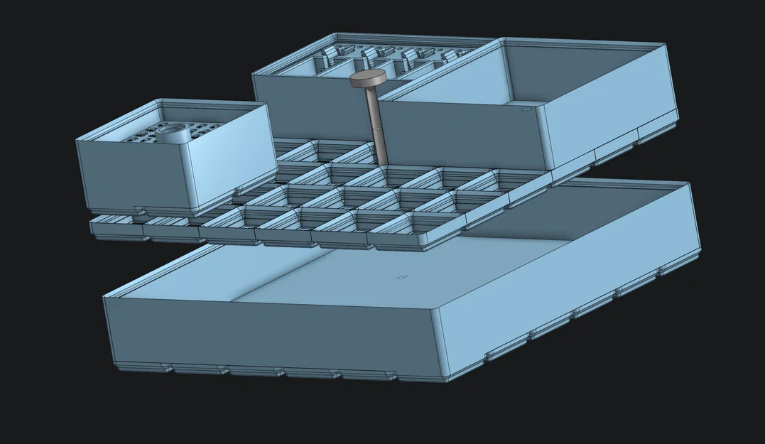 Đế Gridfinity có tay cầm 6U - Giải pháp lưu trữ di động thông minh - Image 1