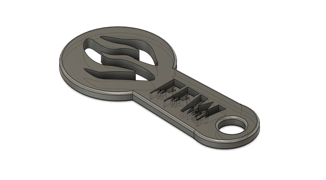Móc khóa kiêm chip mở xe đẩy siêu thị hình lính cứu hỏa FFW - Image 1
