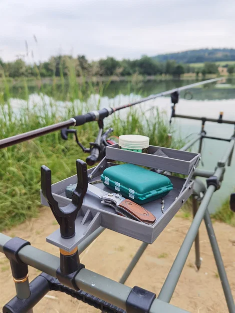 Bàn gấp 2 tầng cho ngư dân (Double-decker fisherman's folding table) - Image 1