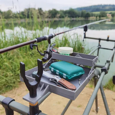 Bàn gấp 2 tầng cho ngư dân (Double-decker fisherman's folding table)