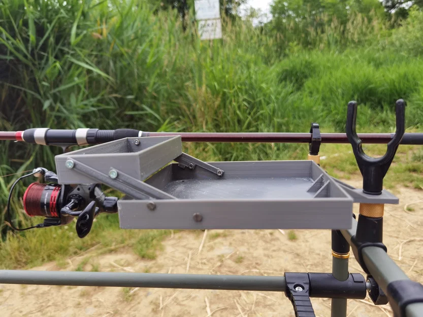 Bàn gấp 2 tầng cho ngư dân (Double-decker fisherman's folding table) - Image 2