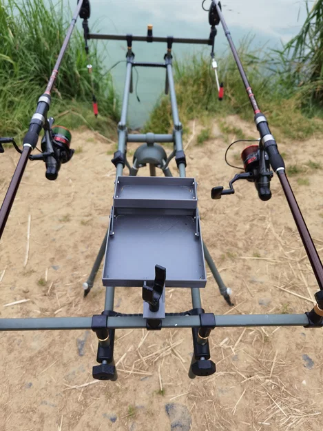 Bàn gấp 2 tầng cho ngư dân (Double-decker fisherman's folding table) - Image 4