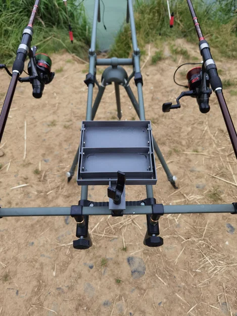 Bàn gấp 2 tầng cho ngư dân (Double-decker fisherman's folding table) - Image 5