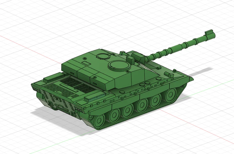 Mô hình xe tăng Challenger 2 (Main Battle Tank) in 3D - Image 2