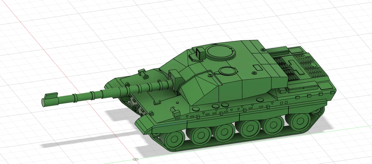 Mô hình xe tăng Challenger 2 (Main Battle Tank) in 3D - Image 3