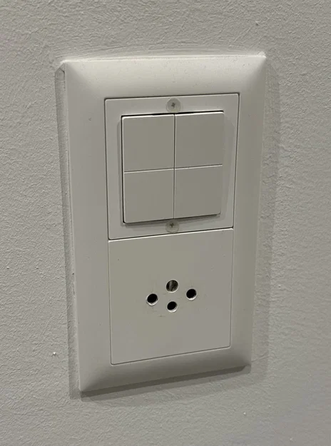 Khung Shelly blu Wall Switch 4 (chuẩn Thụy Sĩ 60mm) - Image 1