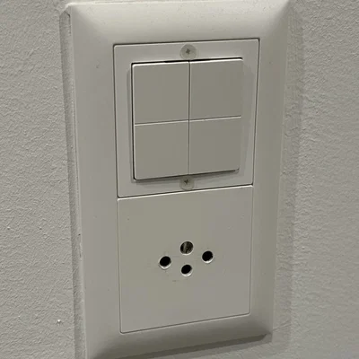 Khung Shelly blu Wall Switch 4 (chuẩn Thụy Sĩ 60mm)