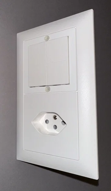 Khung Shelly blu Wall Switch 4 (chuẩn Thụy Sĩ 60mm) - Image 2
