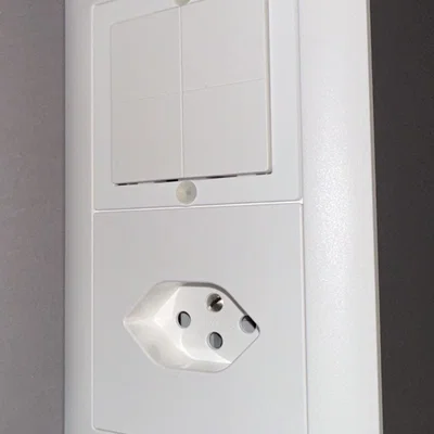 Khung Shelly blu Wall Switch 4 (chuẩn Thụy Sĩ 60mm)