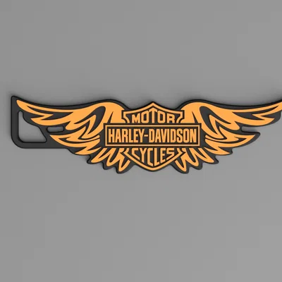 American V-Twin Style Wings - Móc khóa - Portachiavi - Porte Clès - 钥匙链