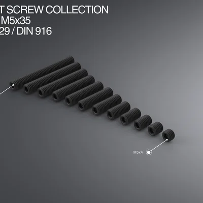 Bộ set screw M5 M5x4–M5x35 ISO 4029 / DIN 916