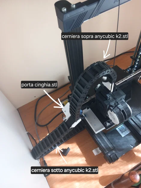 Bộ khung đỡ xích cáp (Cable Chain) cho máy in Anycubic Kobra 2 - Image 2