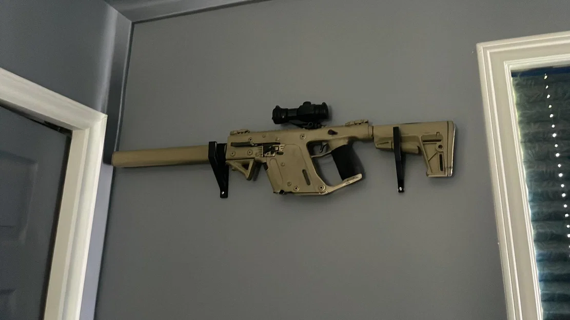 Móc treo súng (Gun wall mount hook) - Giải pháp trưng bày treo tường - Image 1