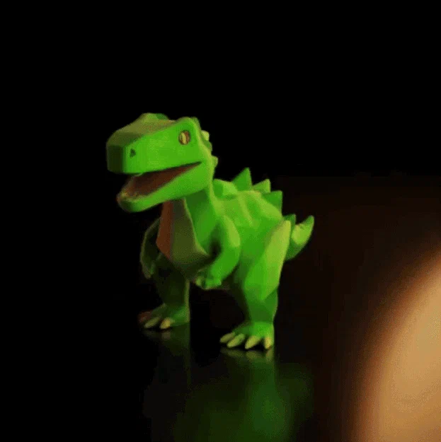 Mô hình khủng long Low-Poly đáng yêu - Thiết kế tối giản cho in 3D - Image 3