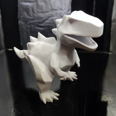 Mô hình khủng long Low-Poly đáng yêu - Thiết kế tối giản cho in 3D