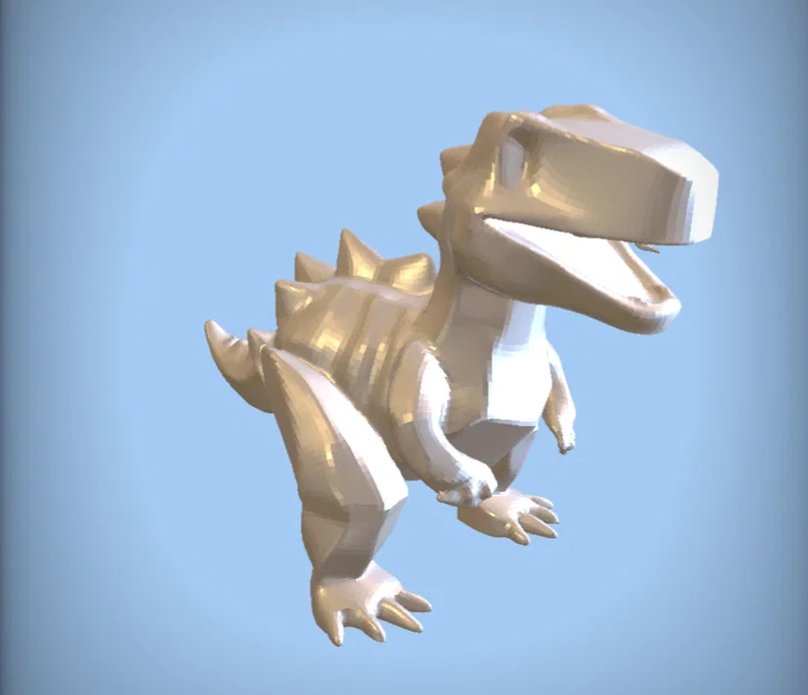Mô hình khủng long Low-Poly đáng yêu - Thiết kế tối giản cho in 3D - Image 5