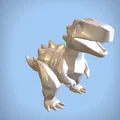 Mô hình khủng long Low-Poly đáng yêu - Thiết kế tối giản cho in 3D - Thumbnail 5