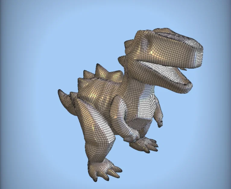 Mô hình khủng long Low-Poly đáng yêu - Thiết kế tối giản cho in 3D - Image 6