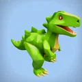 Mô hình khủng long Low-Poly đáng yêu - Thiết kế tối giản cho in 3D - Thumbnail 7