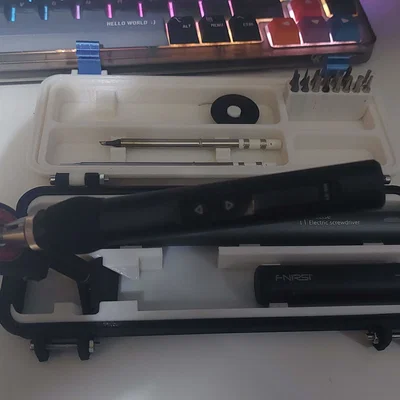 Hộp đựng mỏ hàn FNIRSI HS-01 kèm tua vít điện